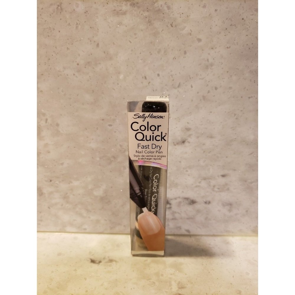 Sally Hansen Color Quick Fast Dry Nail Polish Pen Liquid 02 Sheer Beige New